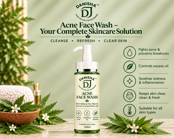 Danisha ACNE FACE WASH with Neem & Tea Tree Oil (100ml)