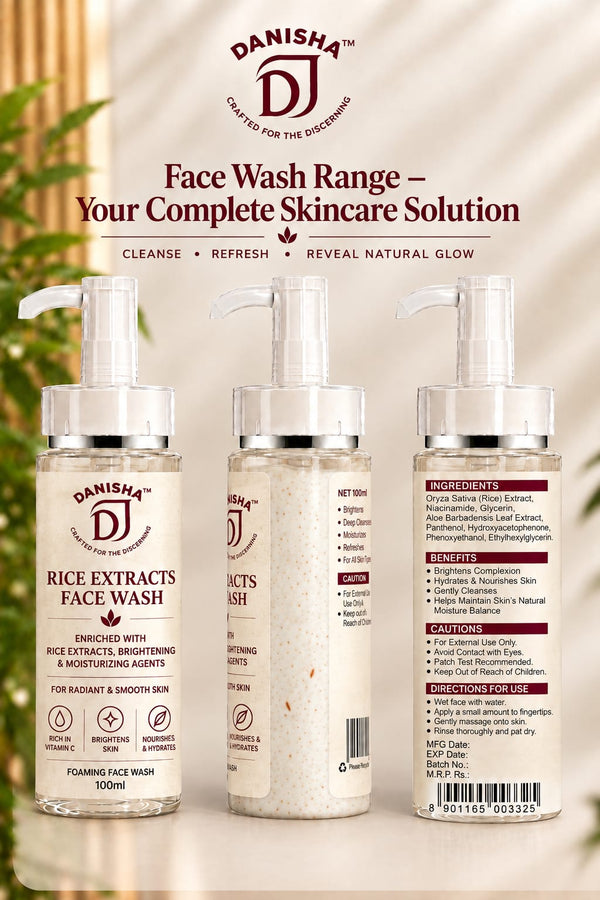 Danisha Rice Extracts Face Wash (100ml)