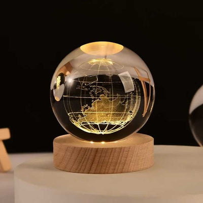 3D Crystal Ball, Night Light, Love Crystal Lamp