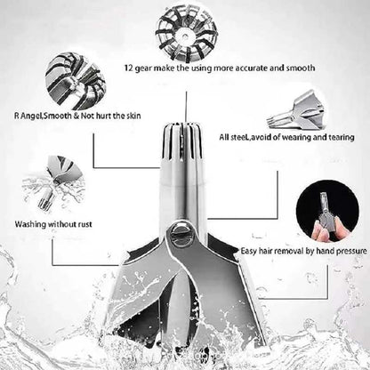 Hair Trimmer for Men Nose Tondeuse Stainless Steel Manual Suitable For Nose Hair Trimmer Washable Portable